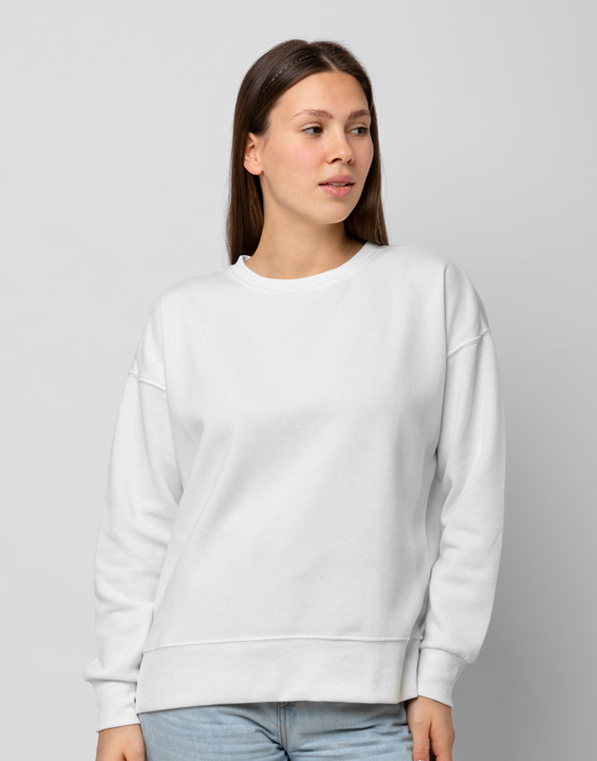 Women White Sweatshirt